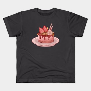 Strawberry Cake Kids T-Shirt